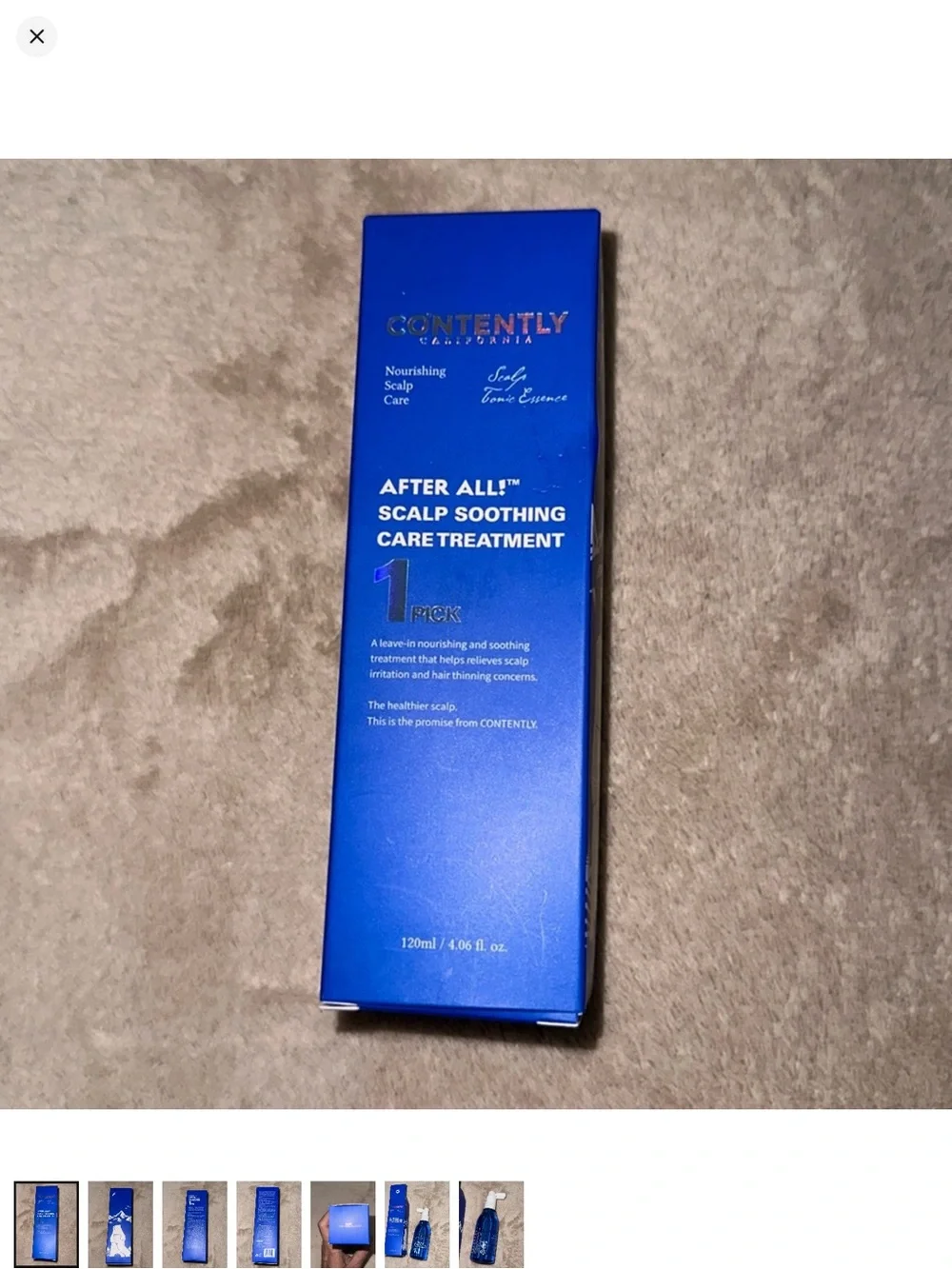 Contently California After All Scalp Soothing Care Treatment - Blue 120 ml New